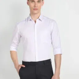 Arrow Purple Cotton Slim Fit Printed Shirt-picture-47