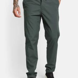 Octave Green Cotton Regular Fit Trackpants-26