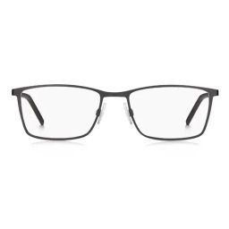 Hugo Matte Black Rectangular Eye Frame for Men image 3