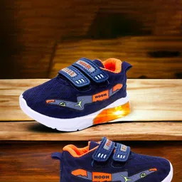 HOOH Now Comfort in Fashion Unisex Kids Colourblocked Velcro Sneakers-image-88