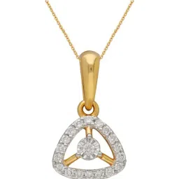 malabar gold and diamonds Malabar Gold & Diamonds 18k IGI Certified Diamond & Yellow Gold Pendant for Women-picture-9