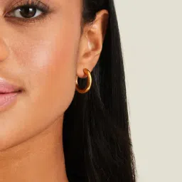 Accessorize London Gold Stainless Steel Earrings-picture-28