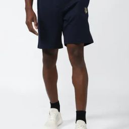 Van Heusen Navy Regular Fit Shorts-picture-36