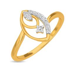 Kisna Diamond & Gold Jewellery Chiara 14k (585) Diamond & Gold Ring For Women-image-28