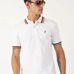 Thomas Scott White Cotton Regular Fit Polo T-Shirt-picture-33