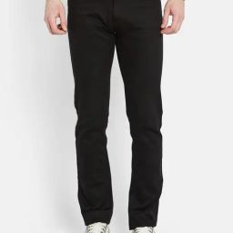 Octave Black Cotton Regular Fit Jeans-image-13