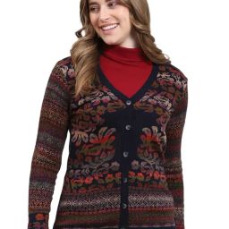 Monte Carlo Navy Printed Cardigan-image-55
