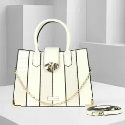 Van Heusen White Striped Satchel-picture-30