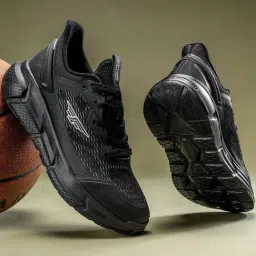 Red Tape Women's Flow+ Black Running Shoes-picture-3