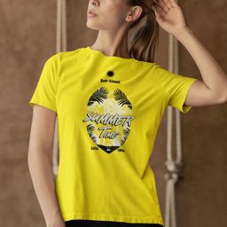 Moda Rapido Women Typography Cotton Bio Finish Printed T-shirt-picture-13