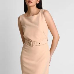 Allen Solly Beige Shift Dress-image-60