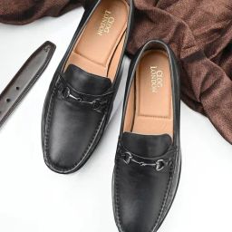 Clog London Men's Black Formal Loafers-image-71