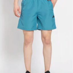 Adidas Turquoise Regular Fit Sports Shorts-picture-18