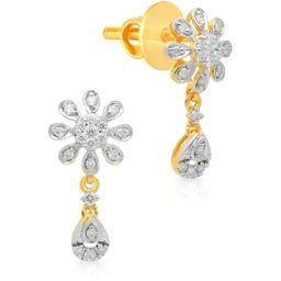 Malabar Gold and Diamonds 18k Yellow Gold Drop Earrings-31