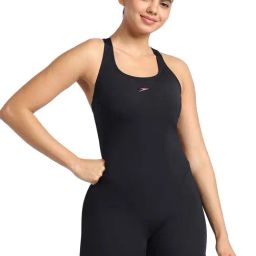 Speedo Black Plain Swimwear-image-67