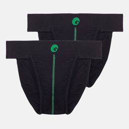 Omtex Men Pack Of 2 Solid Briefs-32