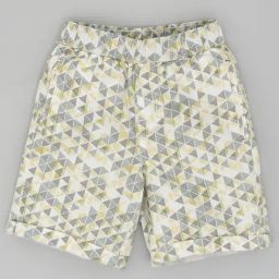 YOUMAA Boys Green Cotton Printed Shorts-picture-31