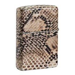 ZIPPO Snake Skin Design Brown Brass Windproof Pocket Lighter-image-89