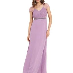MADAME Mauve Embellished Maxi Dress-picture-13