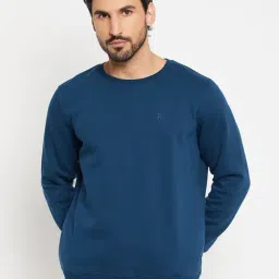EDRIO Teal Blue Relaxed Fit Sweatshirt-picture-47