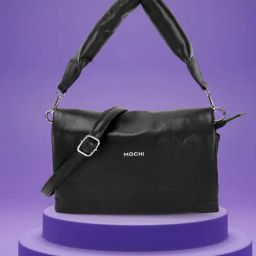 Mochi Black Medium Cross Body Bag-image-93