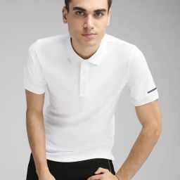 Puma White Porsche Design Moisture Wicking Performance Regular Fit Polo T-Shirt-picture-44