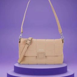Mochi Peach Textured Medium Cross Body Bag-15