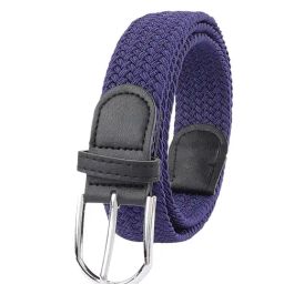 ZEVORA Blue Woven Leather Casual Belt-image-18
