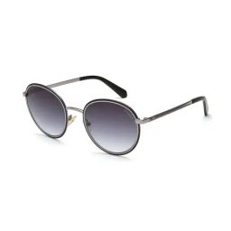 Guess GUS000475405BSG Grey UV Protected Round Sunglasses for Men-59
