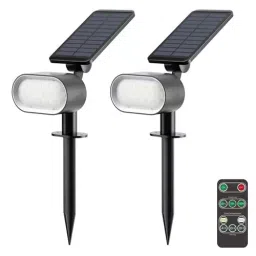 GIGAWATTS Solar Garden Light with Remote Control PVC 1500 mAh Dual Color, GW-223 CW (Pack of 2 Pcs)-image-89