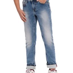 Jack & Jones Junior Kids Blue Cotton Jeans-picture-1