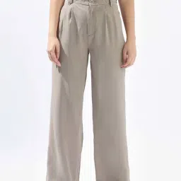 High Star Grey Wide Leg Trousers-image-99