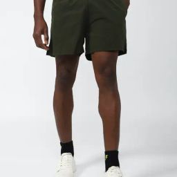 Van Heusen Green Regular Fit Shorts-8