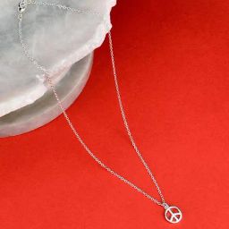 Accessorize London Peace Silver Alloy Necklace-image-57