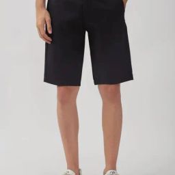 Peter England Black Regular Fit Shorts-picture-13