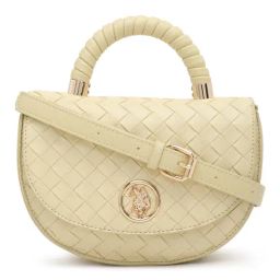 U.S. Polo Assn. ANDRA Yellow Woven Cross Body Bag-image-54