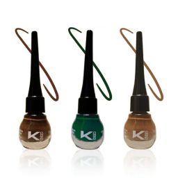 KINDED Liquid Eye Liner Chocolate Brown, Camel Brown & Dapper Green Combo-picture-19