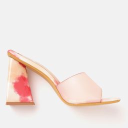 ELLE Peach-Coloured Solid Block Heels image 2