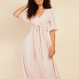 Little Mistress Self Check A-Line Midi Dress-picture-48