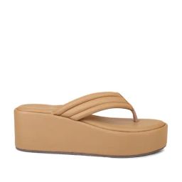 Inc.5 Women's Beige Thong Wedges-image-75