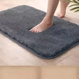 CROWN MATTINGS Grey 1400 GSM Microfibre Bath Rugs-picture-15