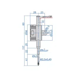 Insize Lug Back Wireless Digital Indicator 25.4 mm Range 2.2 N Max Force, 2508-25WL image 2