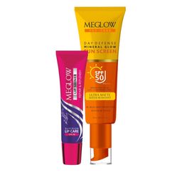 MEGLOW Set Of 2 Lip Shiner- 15 g & Day Defence Sunscreen- 30 ml-image-58