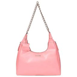 SASSORA Pink Solid Small Hobo Shoulder Bag-image-50