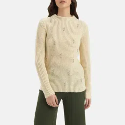 Kazo Off White Embellished Pullover-picture-48