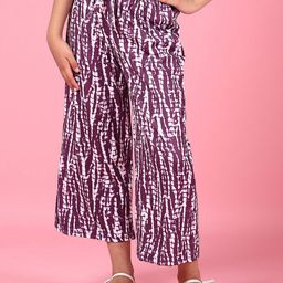 V-Mart Girls Geometric Printed Wide Leg Palazzos-image-63