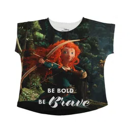Disney by Wear Your Mind Girls Green Printed Top-39