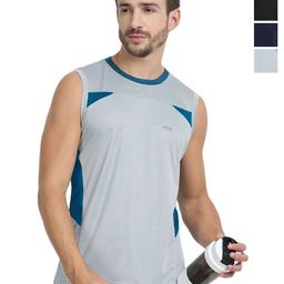FTX Men Pack of 4 Dri-FIT Colourblocked Round Neck T-shirts-picture-14