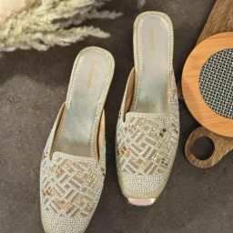 Clog London Women's Golden Mule Shoes-75