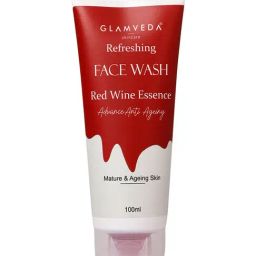 Glamveda Refreshing Red Wine Essence Advanced Anti Ageing Face Wash - 100 ml-45
